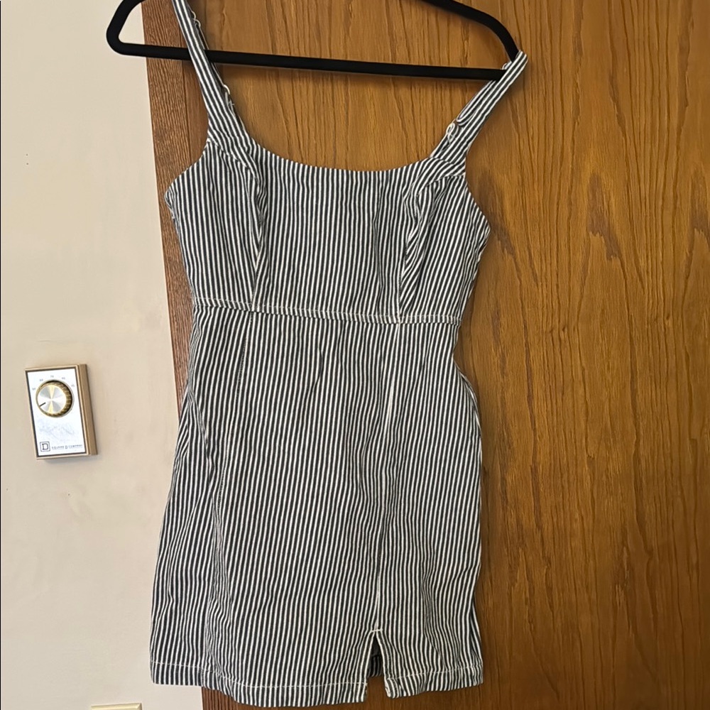 BDG Striped Denim Mini Dress